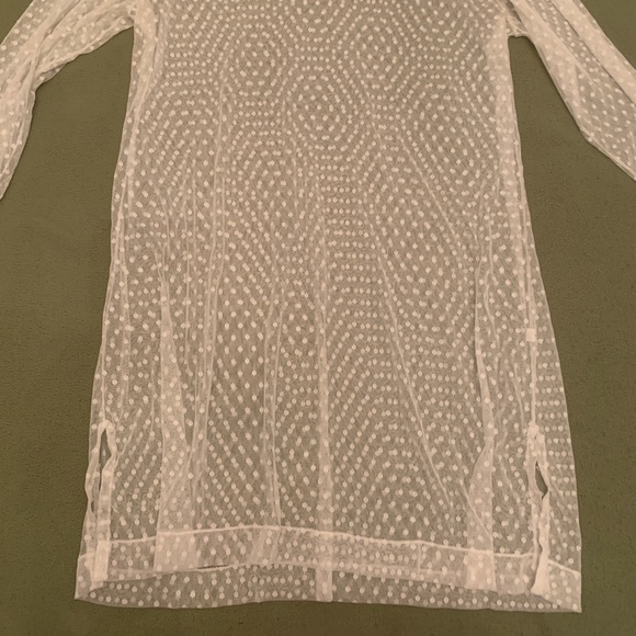 Island Passage sheer polka dot swimsuit coverup - Picture 6 of 10